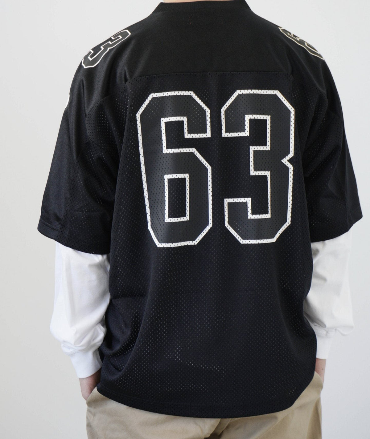 Supreme Bone Sleeve Number Football Jersey T-Shirt — back