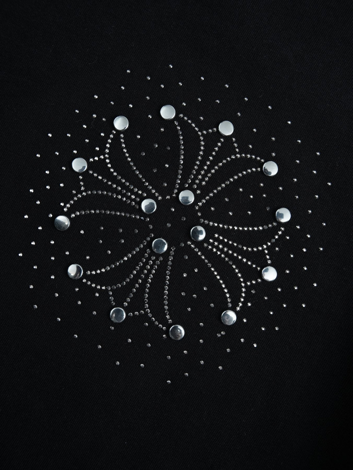 Chrome Hearts Rhinestone-Style Graphic T-Shirt — detail