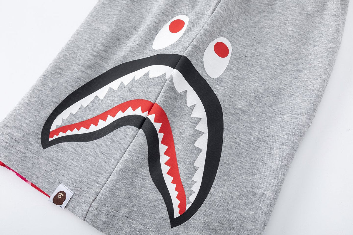 BAPE Shark Eye Graphic Sweat Shorts — detail